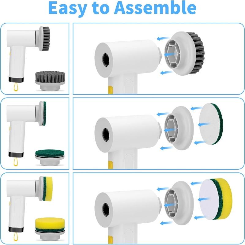 Electric Spin Scrubber (Electric Cleaning Brush) فرشاة تنظيف كهربائية دوّارة قابلة للشحن