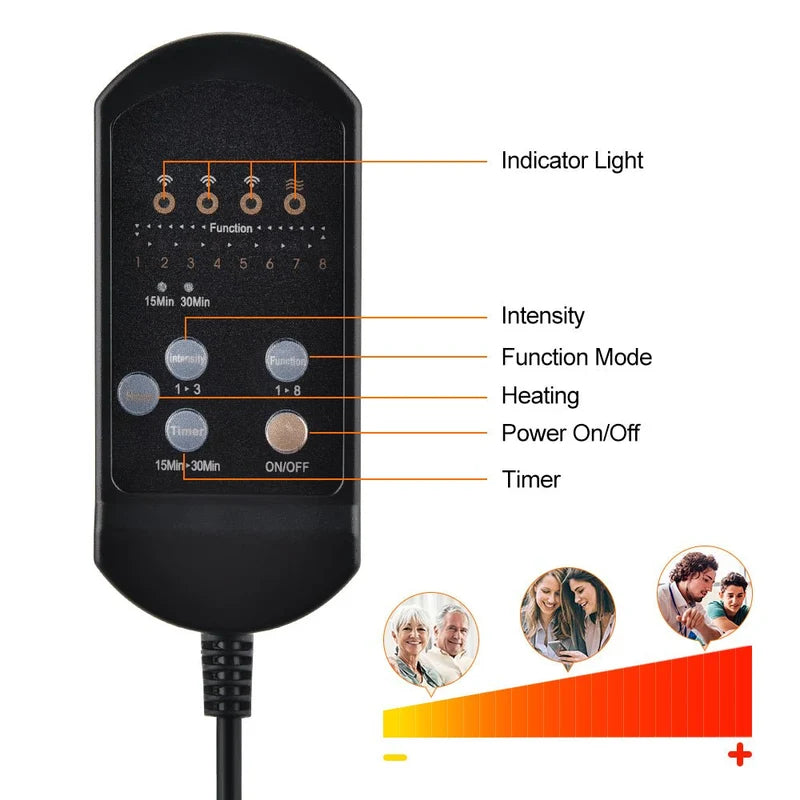 Massage Cushion for Home, Office & Car /وسادة تدليك للمنزل والمكتب والسيارة