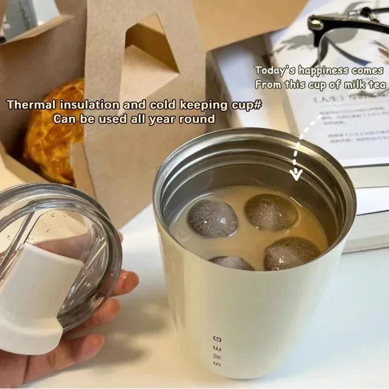 SMEG - Stainless Steel Vacuum Insulated Tumbler Mug /SMEG - كوب حراري معزول من الفولاذ المقاوم للصدأ بتفريغ هوائي